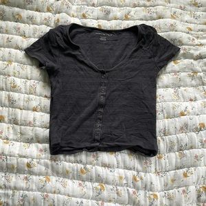 Black Crop top